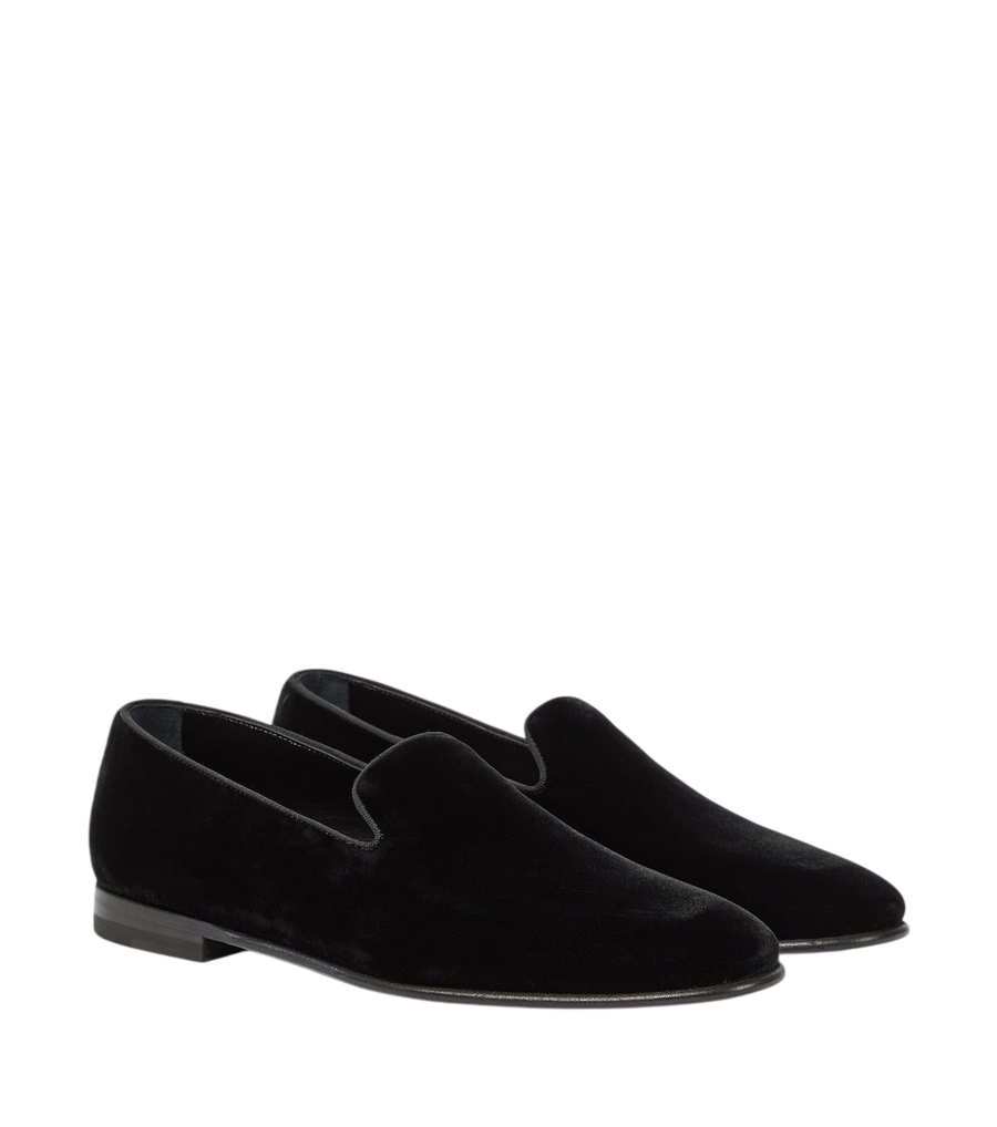Manolo Blahnik Mario velvet loafers