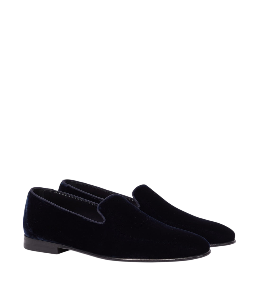 Manolo Blahnik Mario velvet loafers