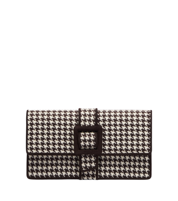 Manolo Blahnik Pochette Maycap a motivo pied de poule