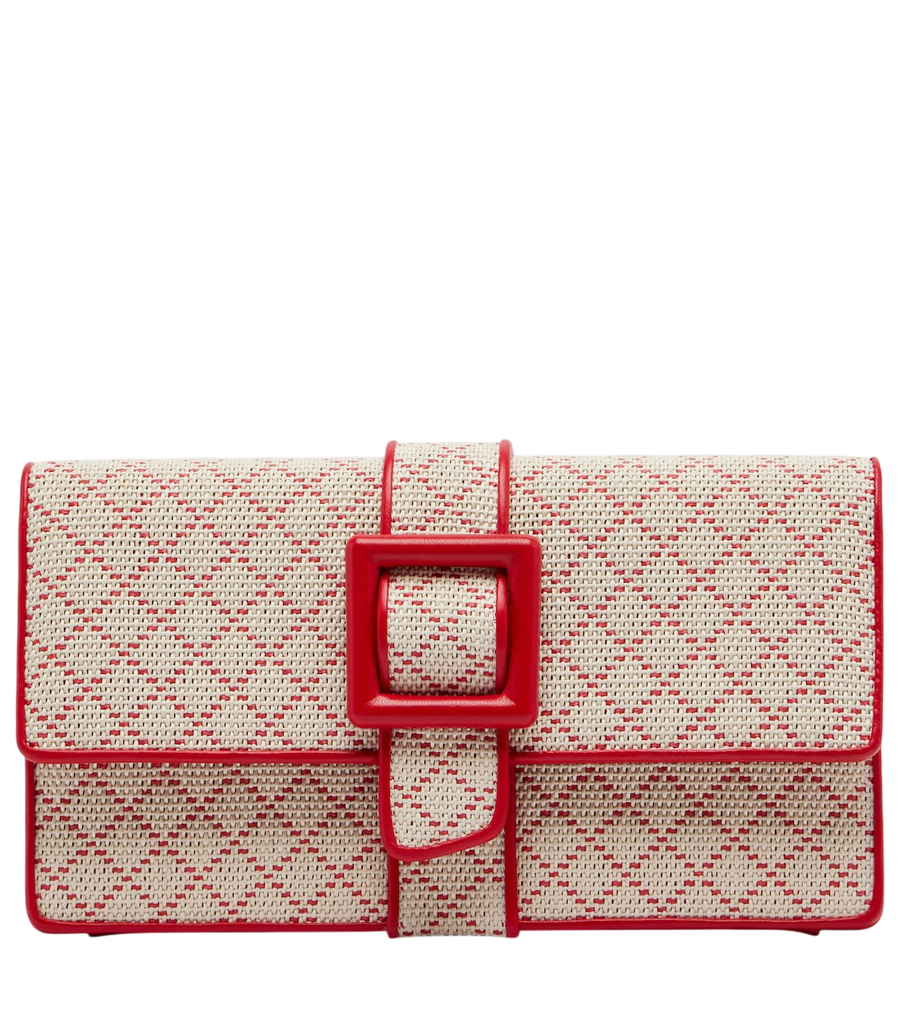 Manolo Blahnik Clutch Maycap com efeito de ráfia