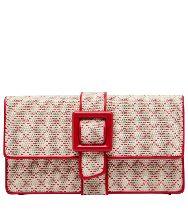 Manolo Blahnik Clutch Maycap com efeito de ráfia