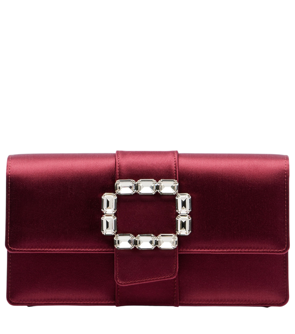 Manolo Blahnik Pochette in raso decorata Maycapjou