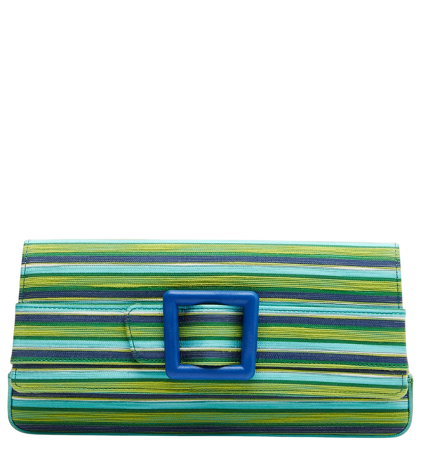 Manolo Blahnik Maygot Piccola pochette a righe