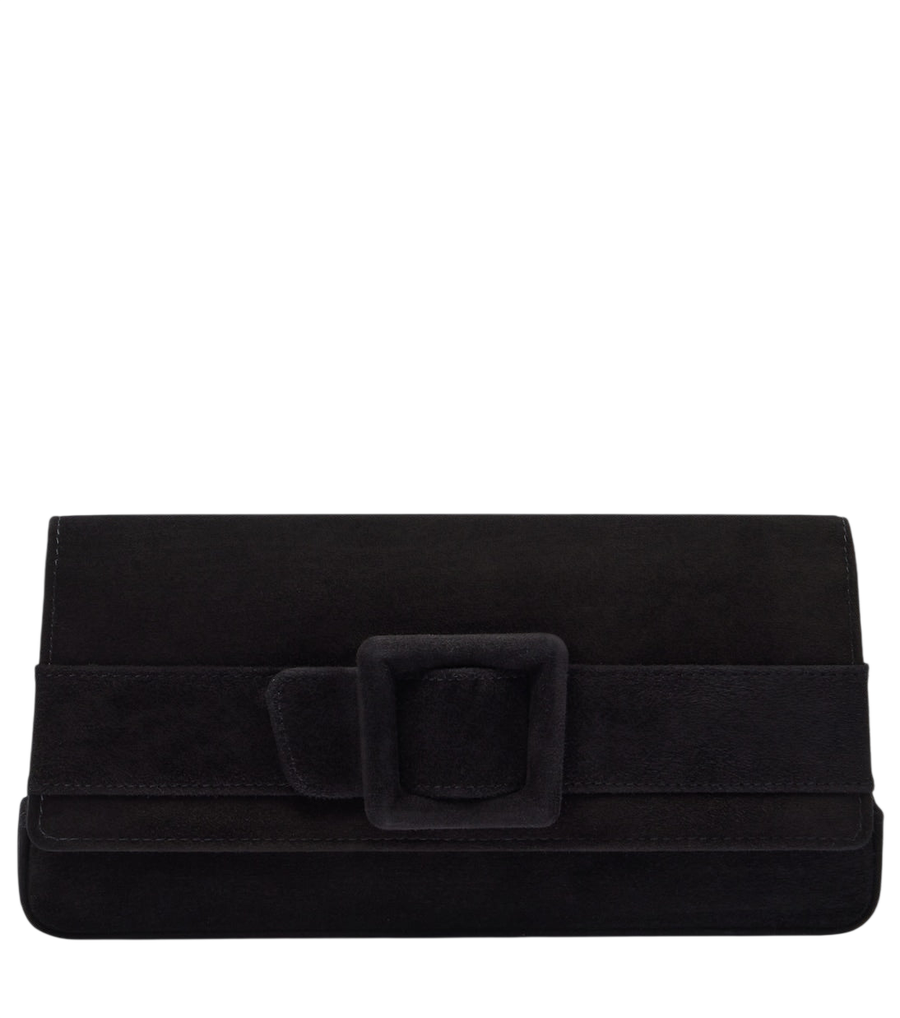 Manolo Blahnik Maygot suede clutch