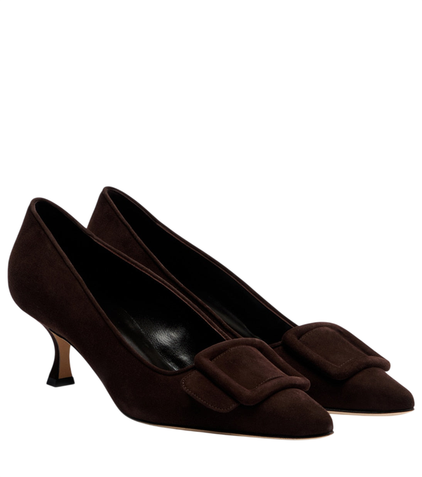 Manolo Blahnik Sapatos de camurça Maysale 50