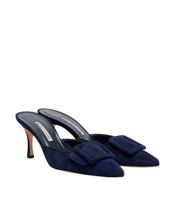 Manolo Blahnik Maysale 70 suede mules