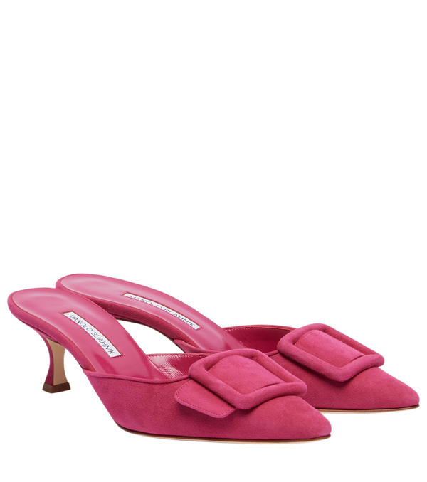 Manolo Blahnik Mules in pelle scamosciata Maysale