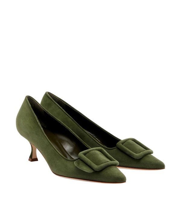 Escarpins Maysale en daim Manolo Blahnik