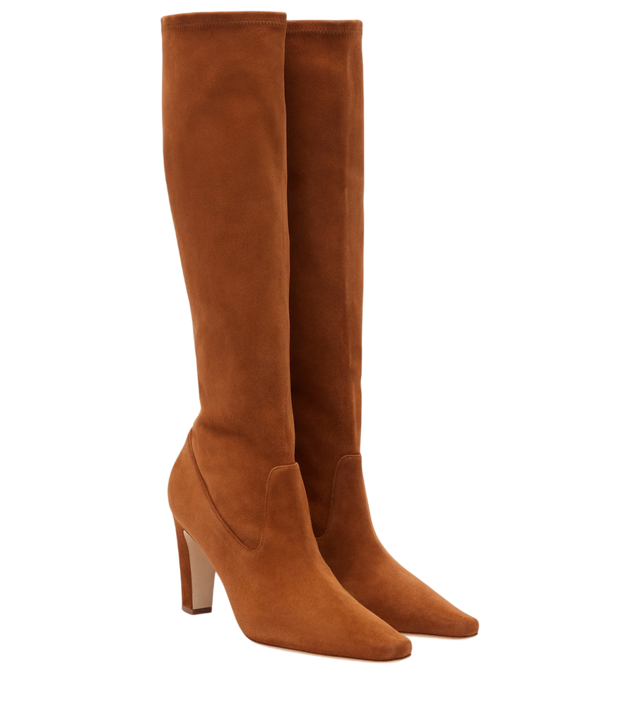 Manolo Blahnik Pavisco suede knee-high boots