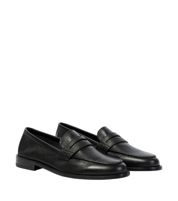 Manolo Blahnik Perry leather penny loafers