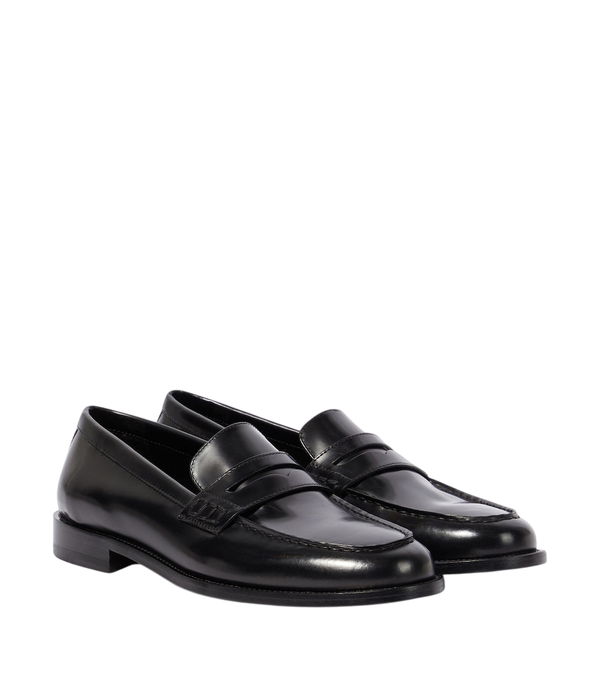 Manolo Blahnik Perry leather penny loafers