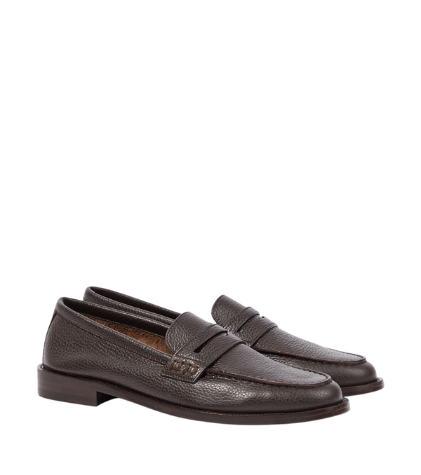 Manolo Blahnik Perry leather penny loafers