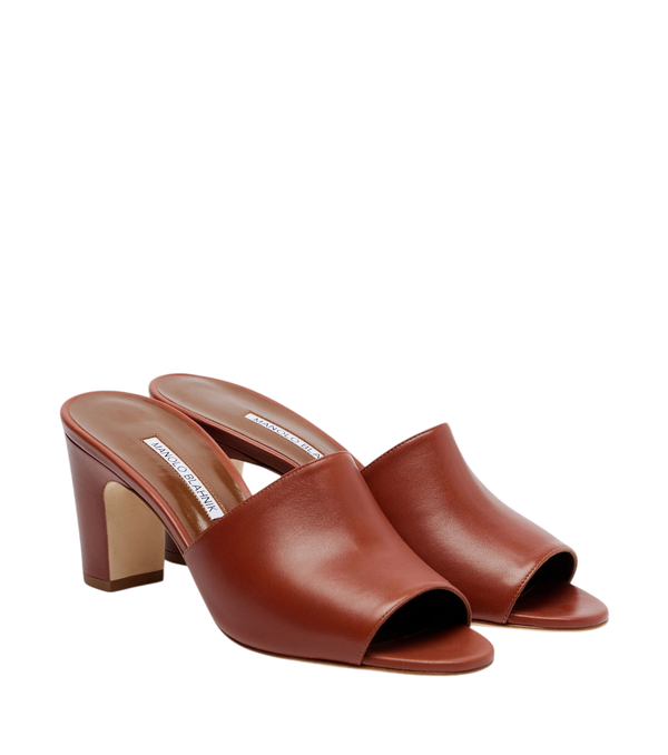 Manolo Blahnik Rapalla leather mules