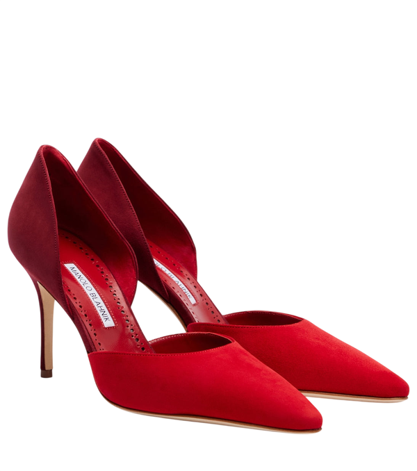 Escarpins Taylerbinu 90 en daim Manolo Blahnik