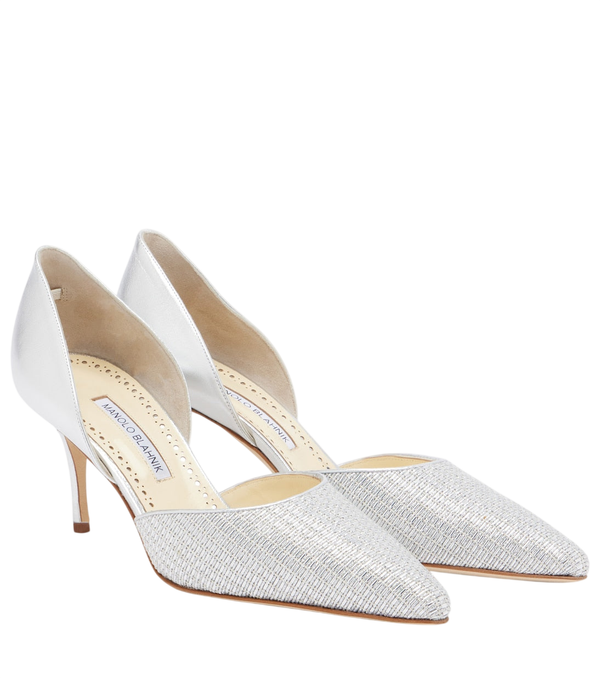 Manolo Blahnik Sapatos de salto Taylerbinu com detalhes em couro trançado