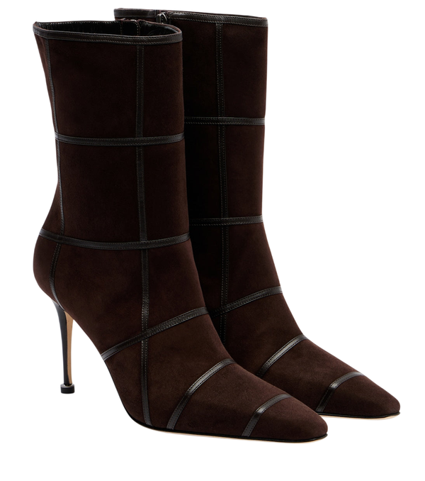 Manolo Blahnik Trulona 90 suede ankle boots
