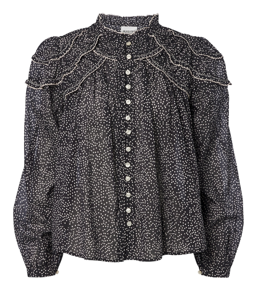 Blouse Christa en coton à pois Marant Etoile