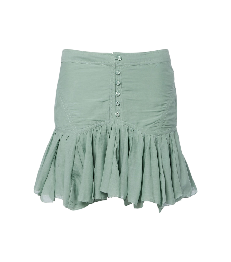 Minifalda de mezcla de algodón con volantes Daneen de Marant Etoile