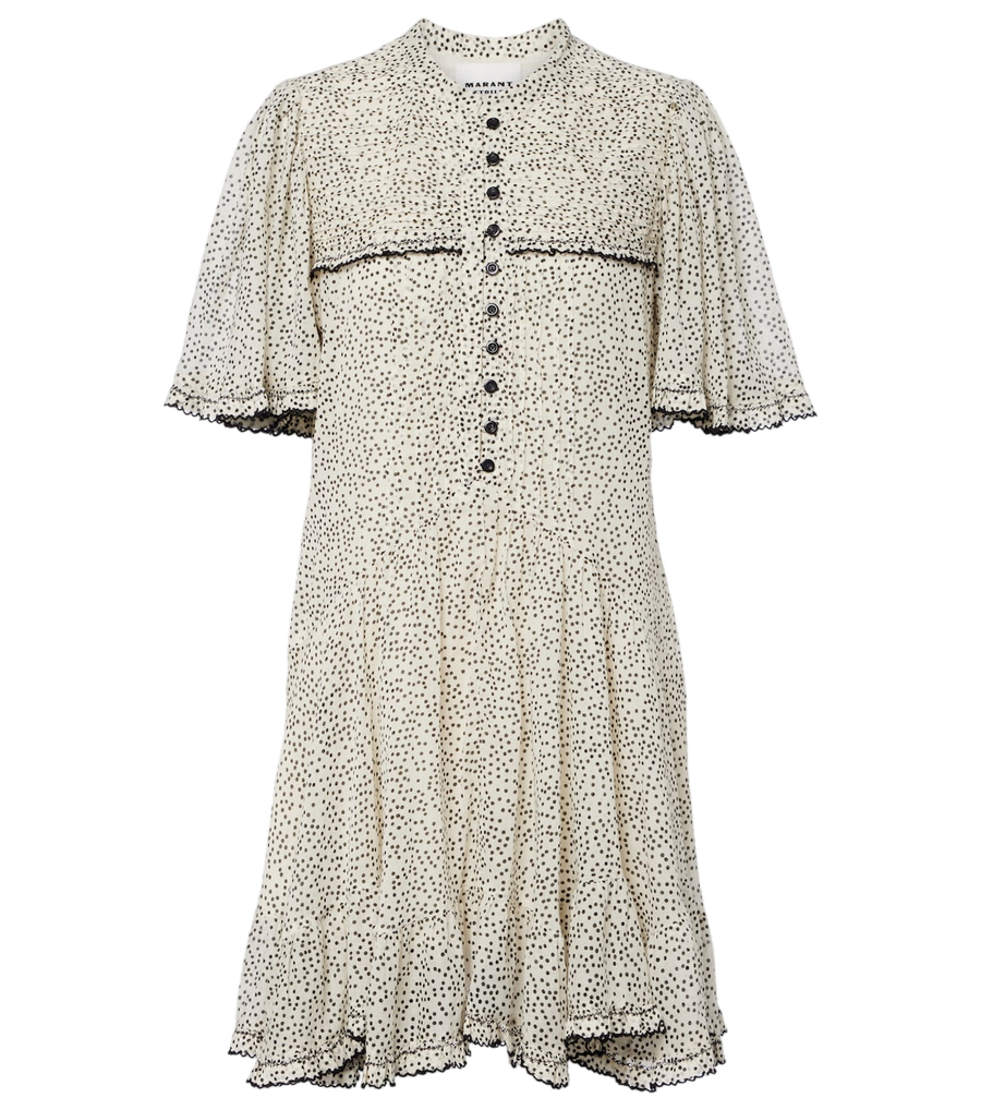 Marant Etoile Daynia polka-dot cotton minidress