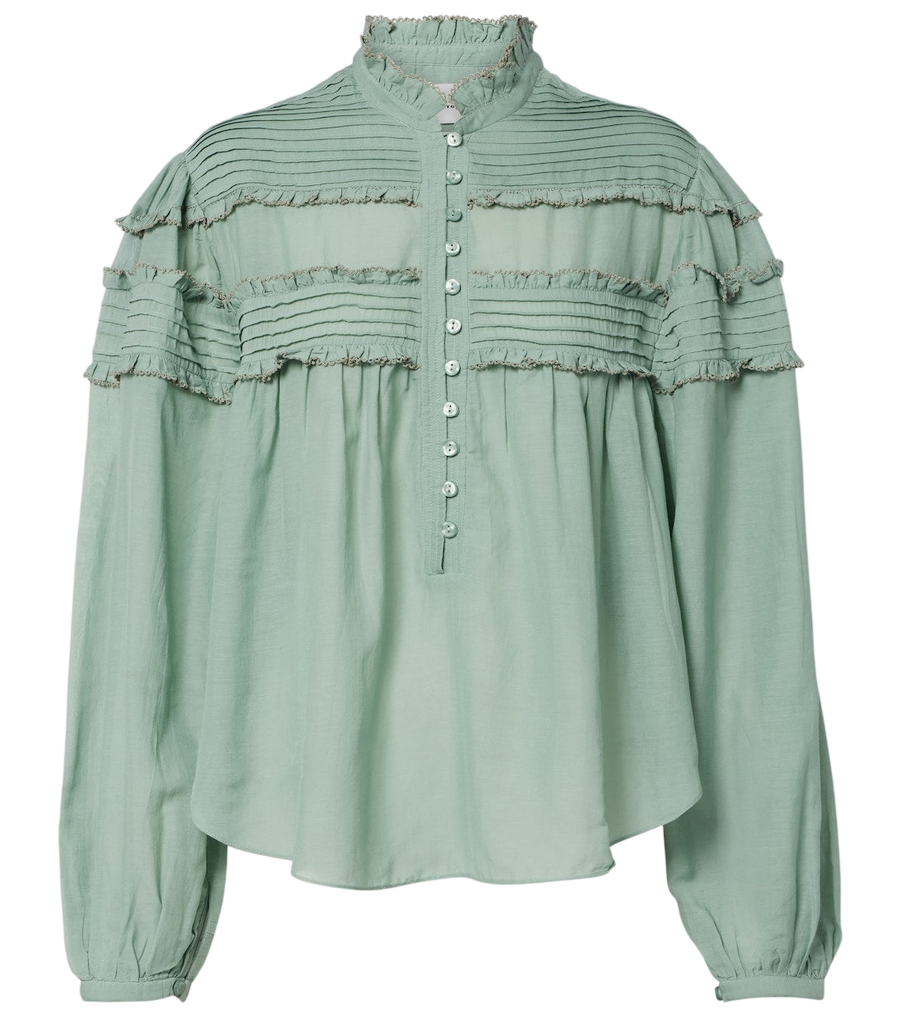 Blusa con volantes de mezcla de algodón Doana de Marant Etoile