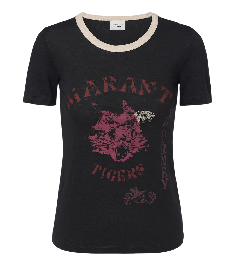 Marant Etoile Kiliann printed linen T-shirt