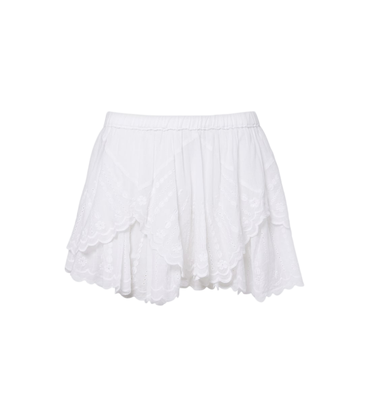 Marant Etoile Layale ruffled cotton shorts [white-bg-v2:6bd7a7b3-f930-4ddd-b7b2-d65844790b06]