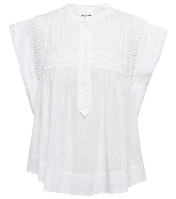 Marant Etoile Blusa de algodão Leaza