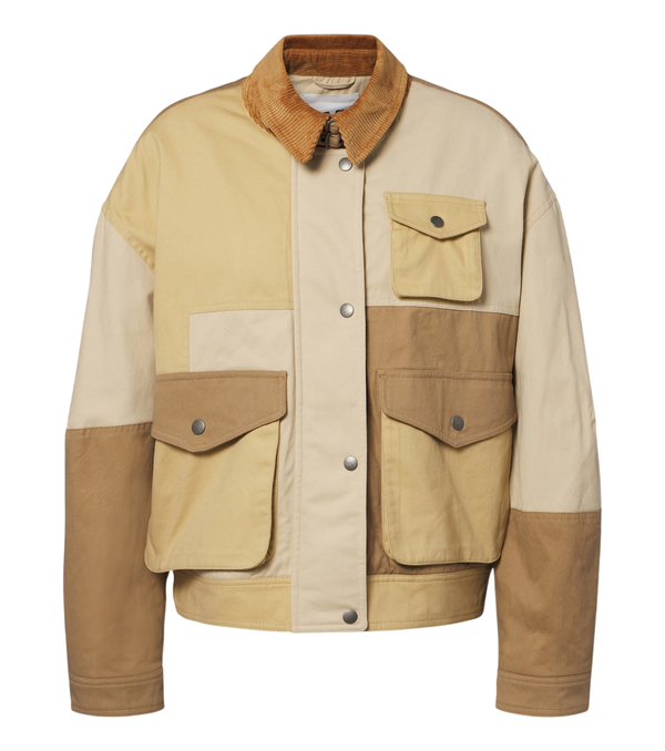 Marant Etoile Risla patchwork cotton jacket