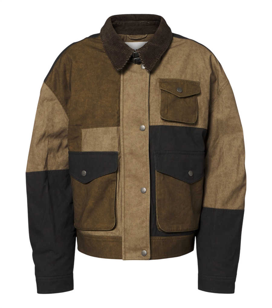 Marant Etoile Risla patchwork cotton jacket
