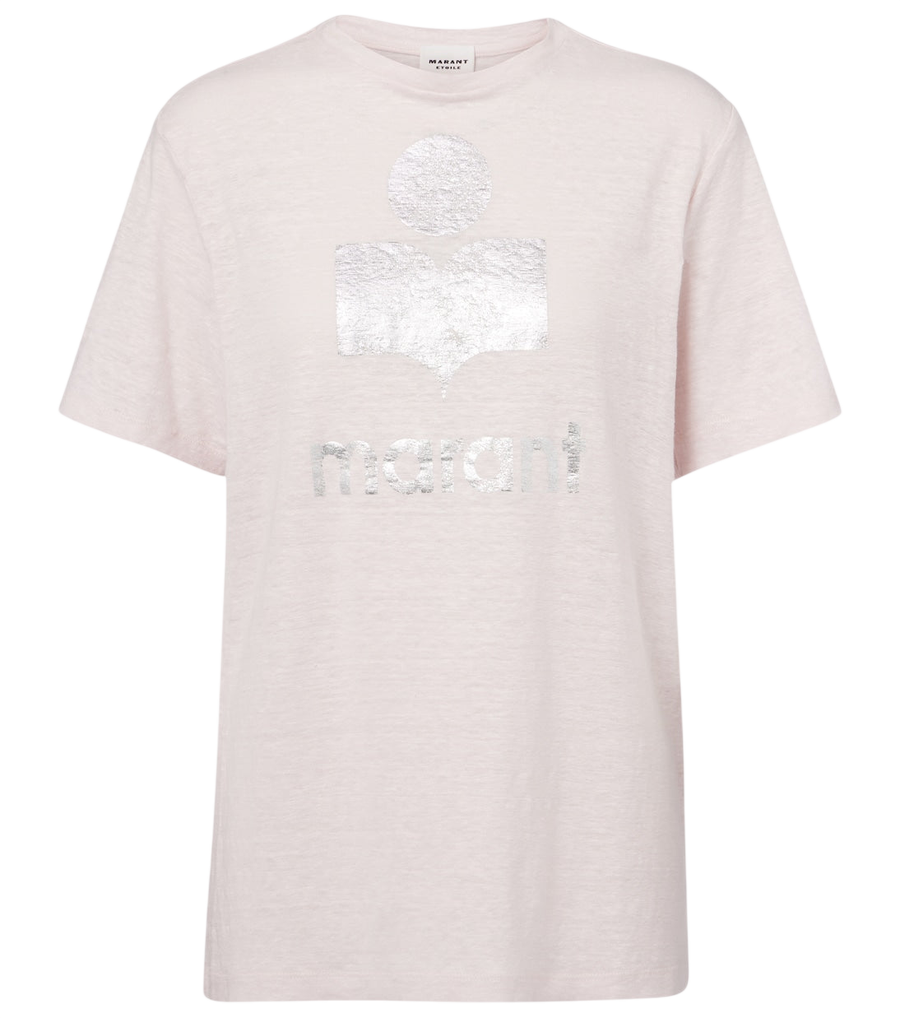 Marant Etoile Zewel logo linen T-shirt