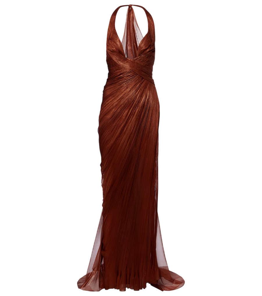 Maria Lucia Hohan Milagros halterneck silk muslin gown