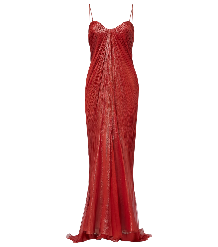 Robe bustier Maria Lucia Hohan Victoria en mousseline de soie plissée