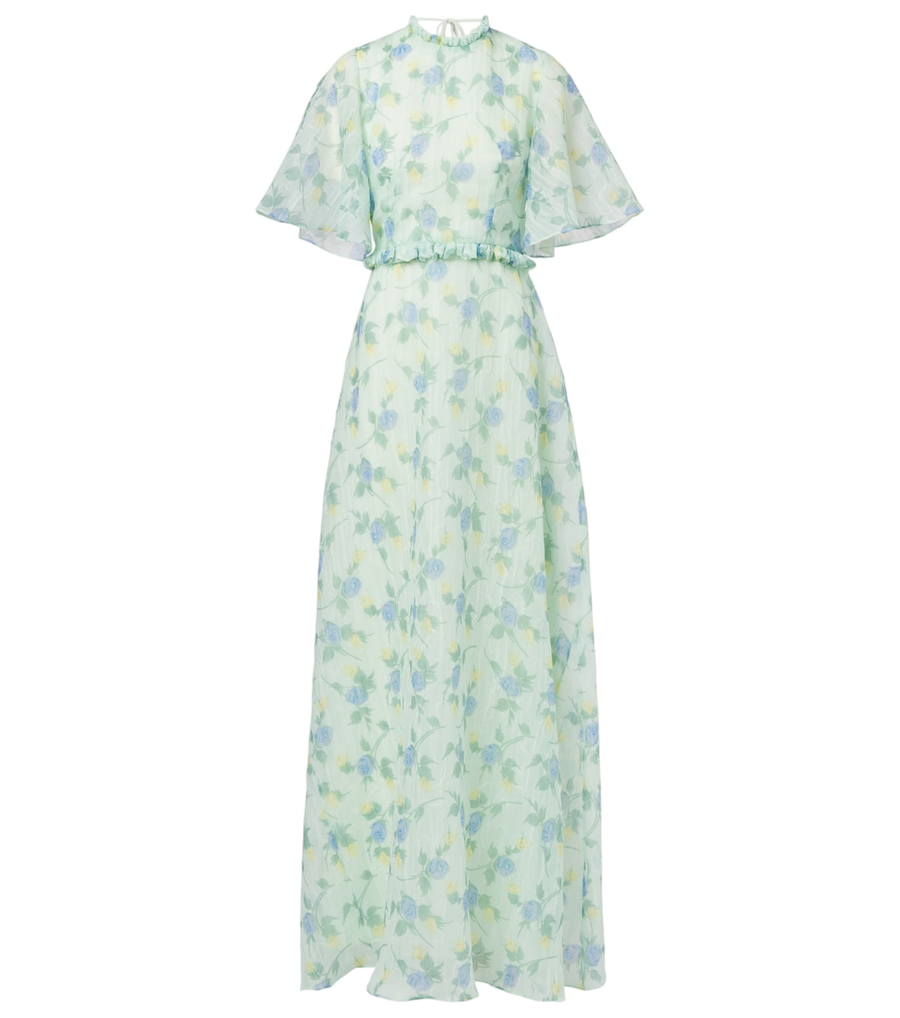 Markarian Heather floral organza gown