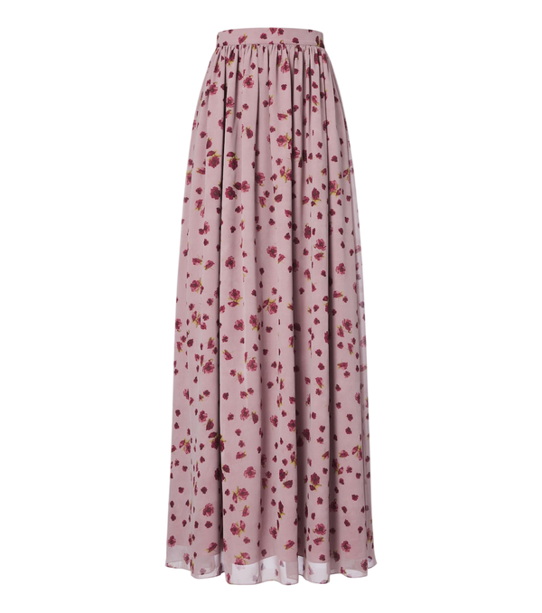 Markarian Morgaine floral chiffon maxi skirt