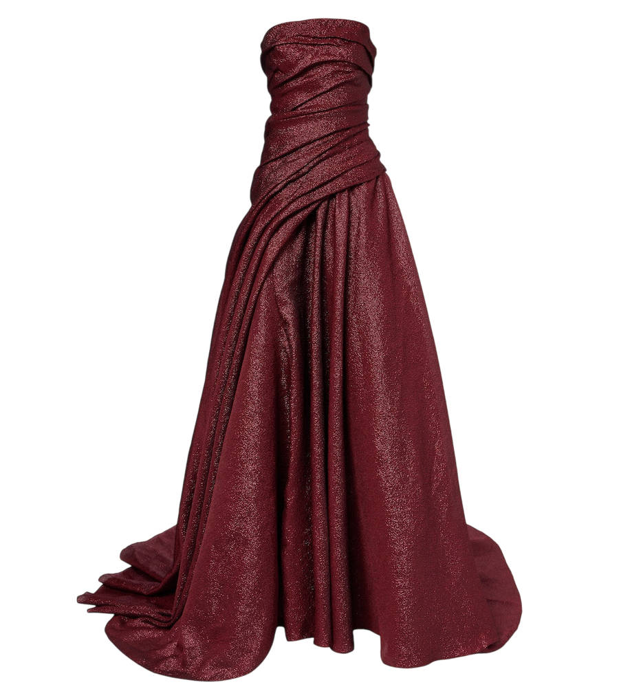 Marmar Halim Abito da sera bustier drappeggiato senza spalline