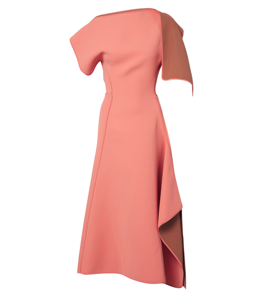 Maticevski Diadem draped asymmetric midi dress