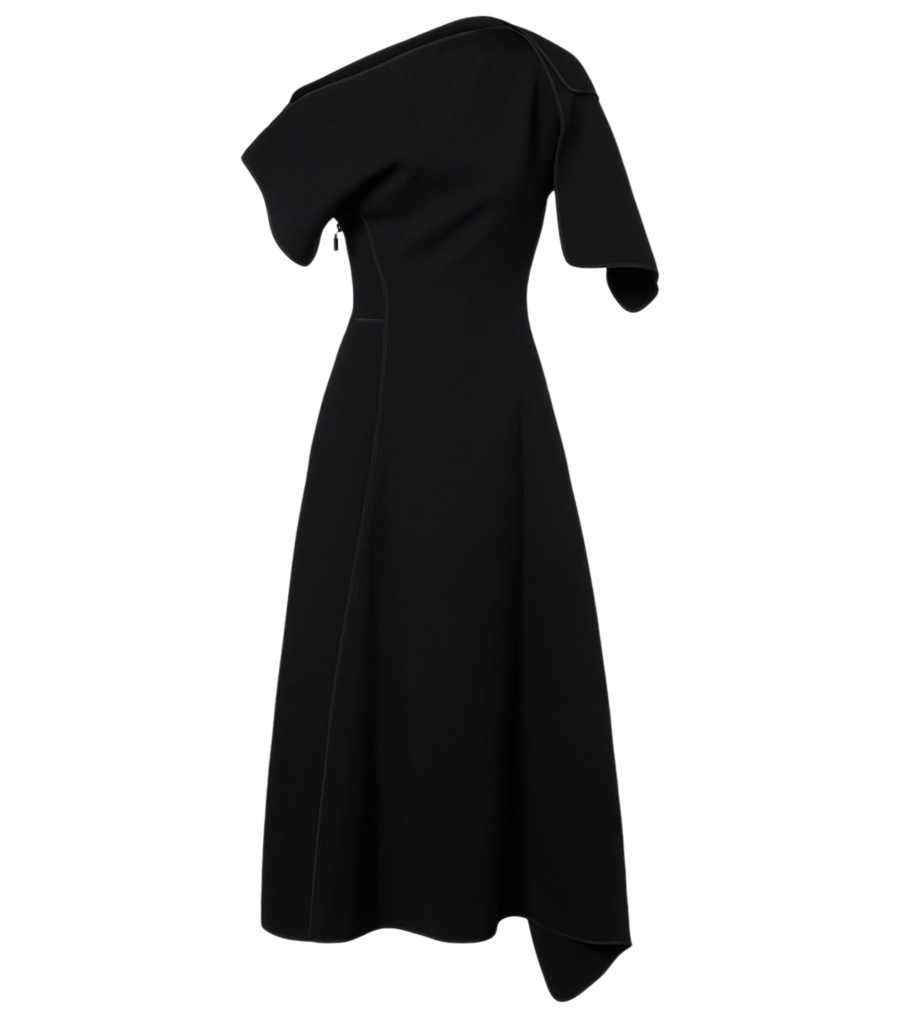Maticevski Diadem draped asymmetric midi dress