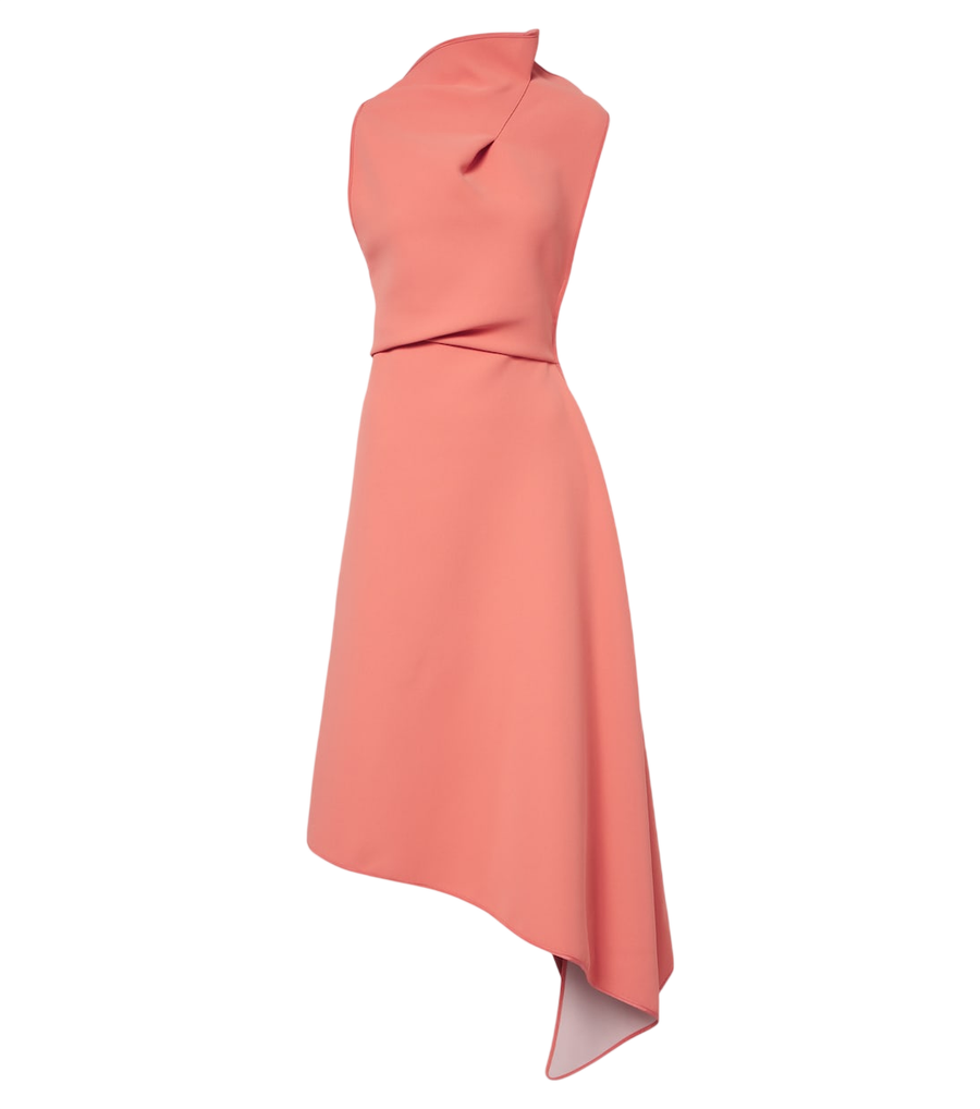 Maticevski Lash draped asymmetric midi dress