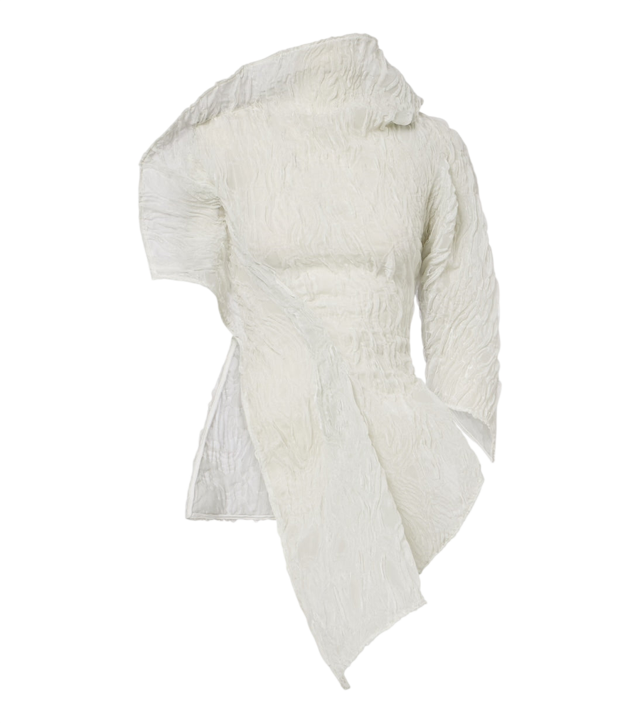 Maticevski Scintilla asymmetric georgette top