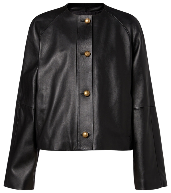 Max Mara Bouquet leather jacket