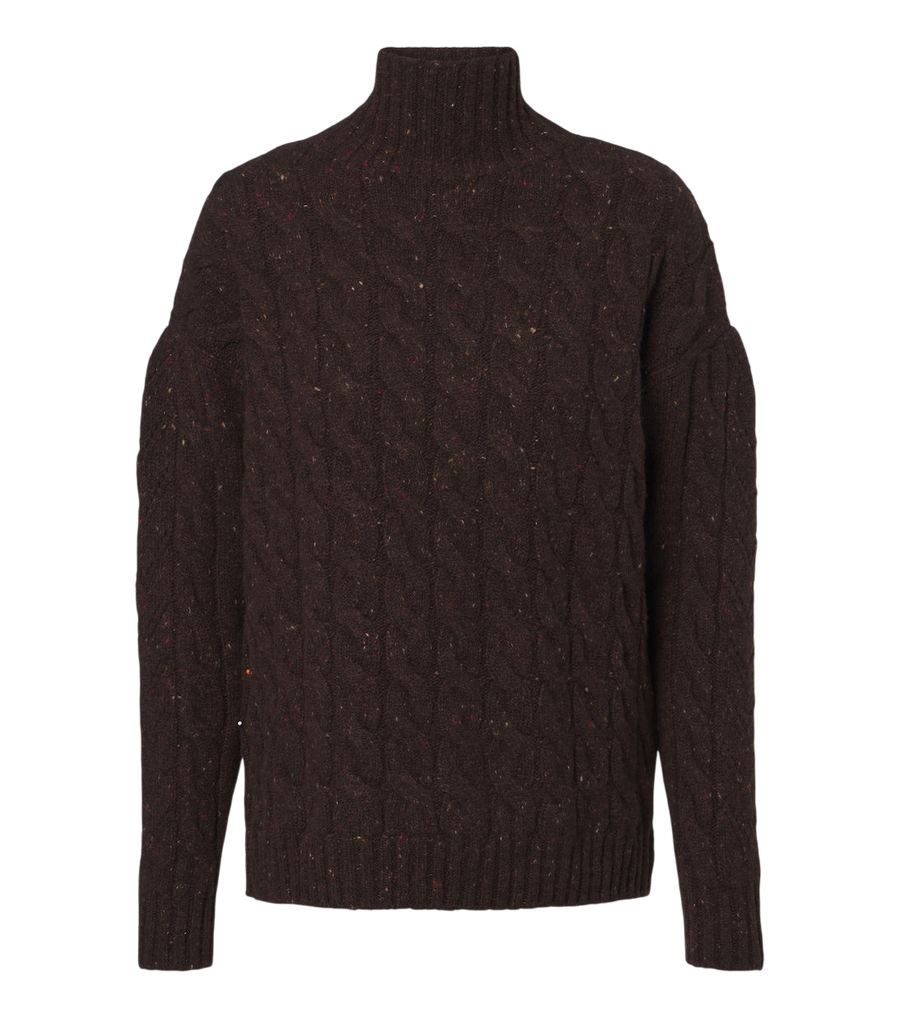 Max Mara Cable-knit wool and cashmere-blend sweater