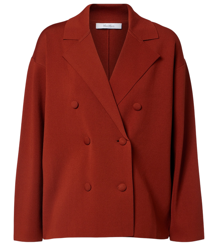Max Mara Calte double-breasted crêpe blazer