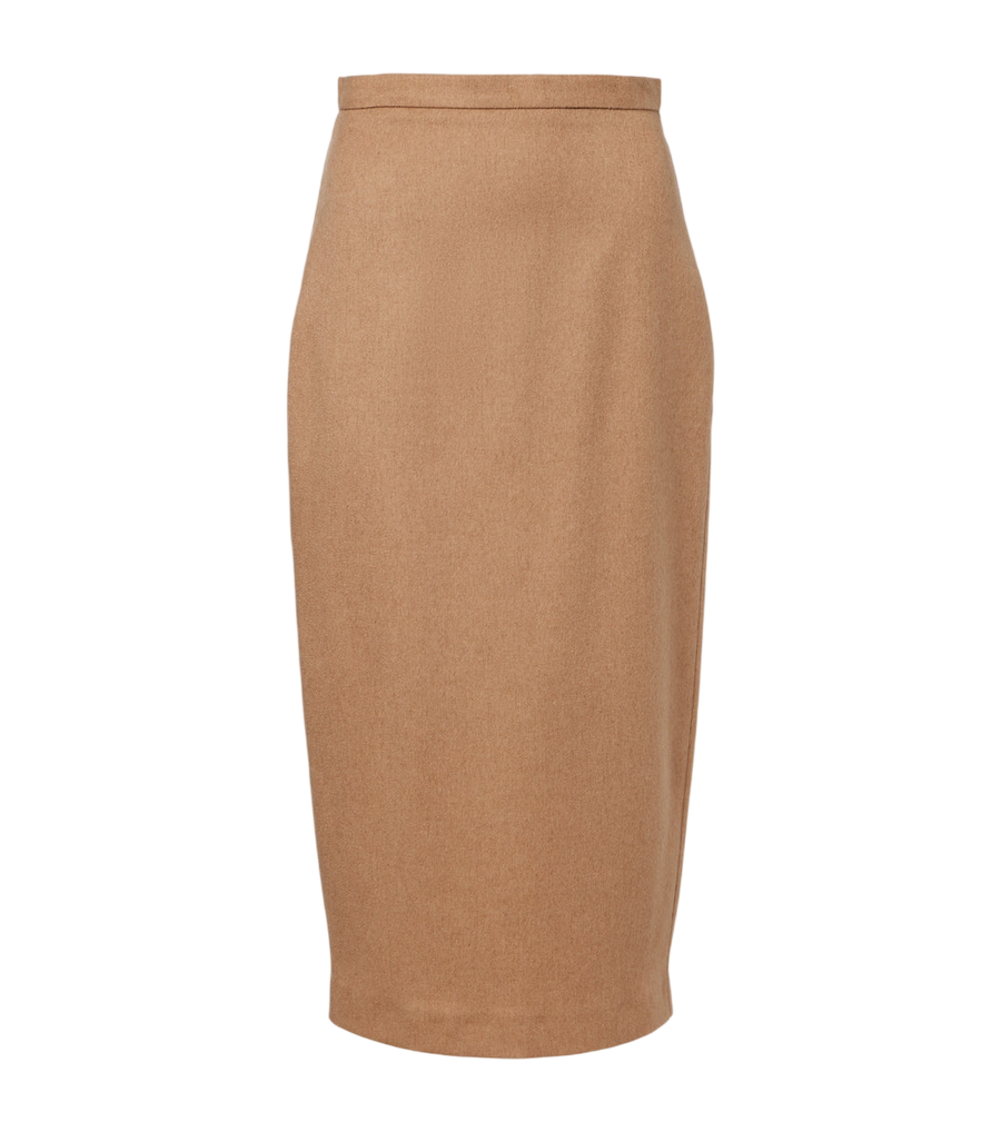 Max Mara Camel hair midi skirt