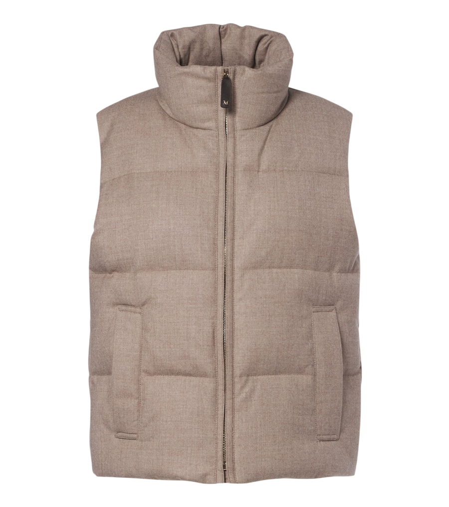 Max Mara Cashmere-blend down vest