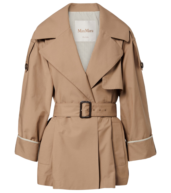 Max Mara Clara cotton-blend gabardine trench coat