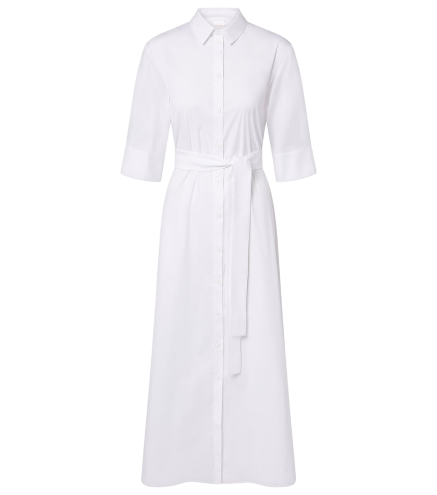 Max Mara Cognac cotton-blend midi dress