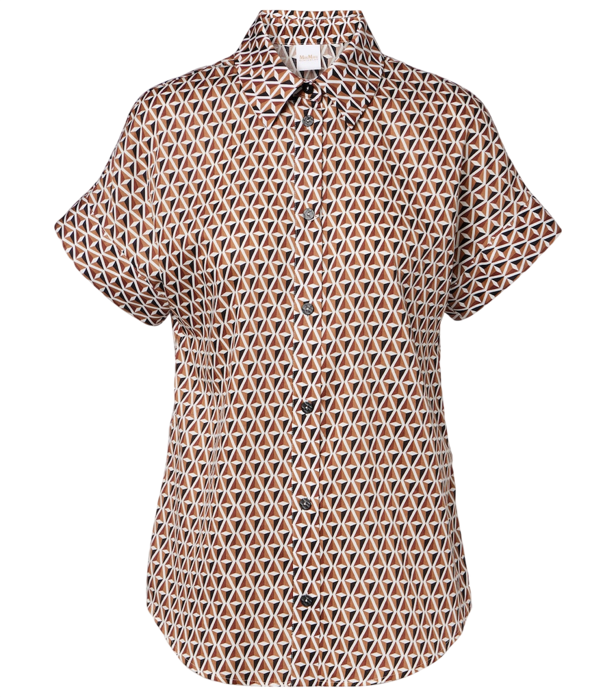 Max Mara Crea printed cotton shirt