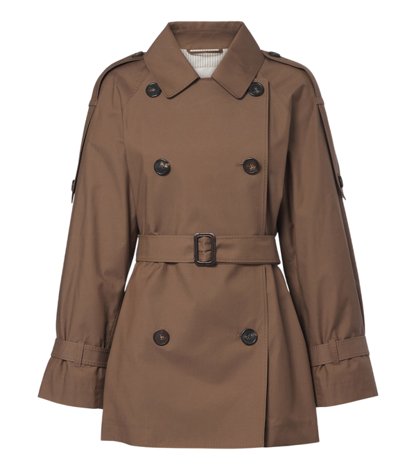 Max Mara Cropped cotton-blend twill trench coat