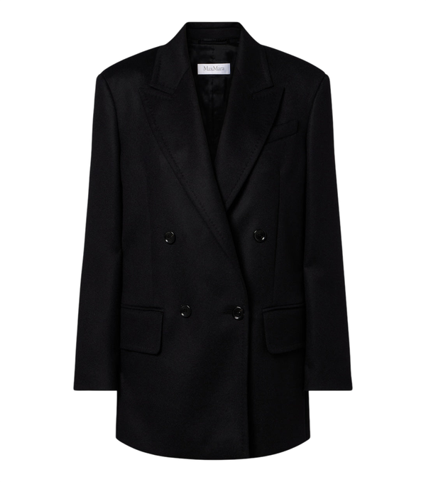Max Mara Double-breasted camel hair blazer