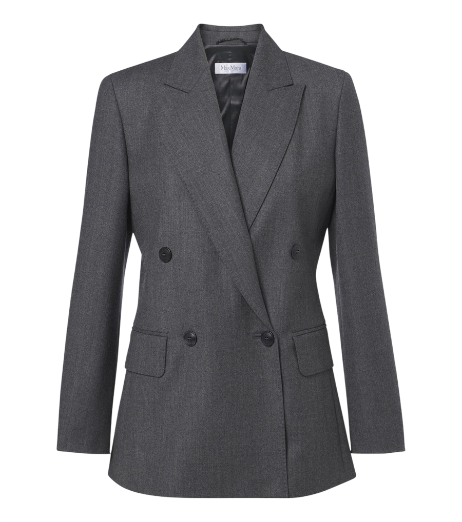 Max Mara Double-breasted wool-blend blazer